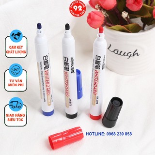 Bút lông, bút dạ viết bảng trắng xóa được mực xanh đen đỏ loại to tiện dụng an toàn không độc hại HT92 AW6178