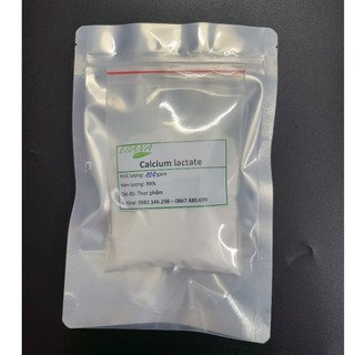 100g bột calci lactat 99% cấp thực phẩm