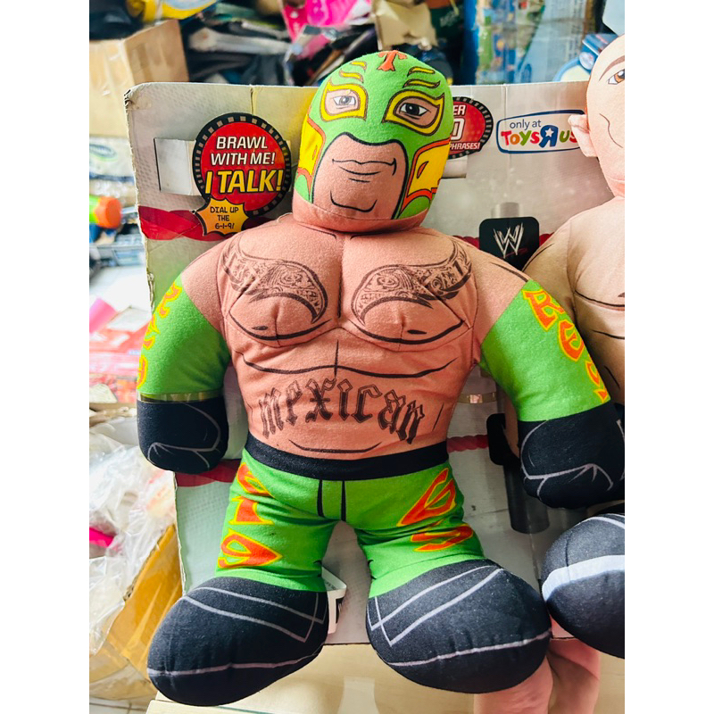 Mô hình bằng bông có pin WWE Rey Mysterio & Sheamus Plush  Wrestler Doll Brawlin Buddie