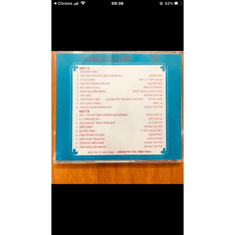 Thanh tuyền 1,2,3 /6cd