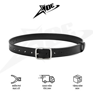 (Có sẵn) AOE STUDIO - Thắt lưng nam nữ da PU dây nịt cao cấp mặt vuông đơn giản dễ phối phong cách hằng ngày Y2K