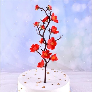 Cành đào vải - đào cổ 30cm trang trí