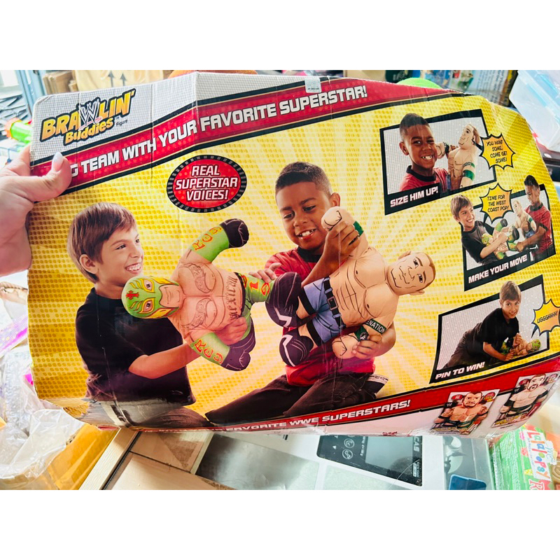 Mô hình bằng bông có pin WWE Rey Mysterio & Sheamus Plush  Wrestler Doll Brawlin Buddie