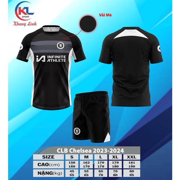 Quần áo bóng đá,đồ đá banh CLB CHELSEA 2023-2024 chuẩn thi đấu,thấm hút mồ hôi cực đẹp - sport hoàng phúc