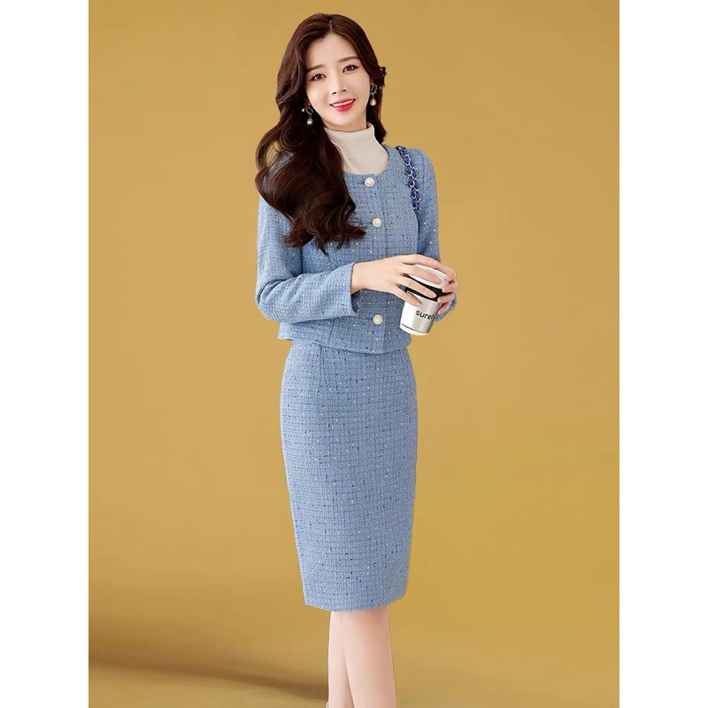 Sét Dạ Tweed hai lớp thiết kế