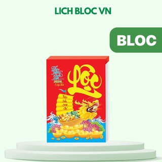 Lịch bloc 2024 kích thước 10,5x14,5; 13x18; 14,5x20,5; 16x24cm