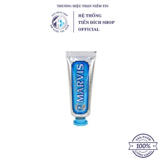 Kem đánh răng Marvis Aquatic Mint 10ml /25ml / 85ml (Màu xanh dương)