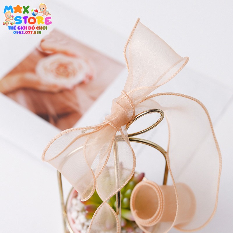 Cuộn Ruy Băng Voan Bèo Viền Sóng Loại Đẹp Có Lõi Rộng 4cm 10 Mét Trang Trí Bó Hoa, Bánh Sinh Nhật, Gói Quà, Làm Thủ Công