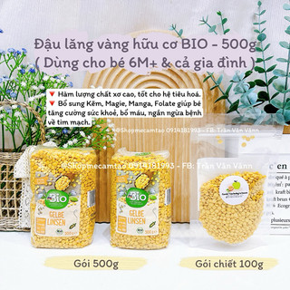 (Date: 12/2025) Đậu lăng vàng hữu cơ Bio nội địa Đức ( NEW )