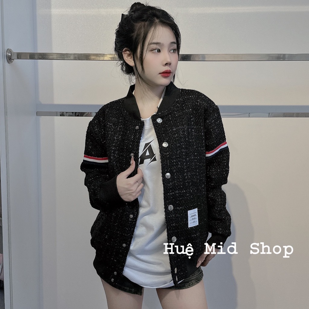 Áo Khoác Nam Nữ Bomber T.H.O.M Hàng Xuất Xịn Thời Trang Cao Cấp FOX SPORT