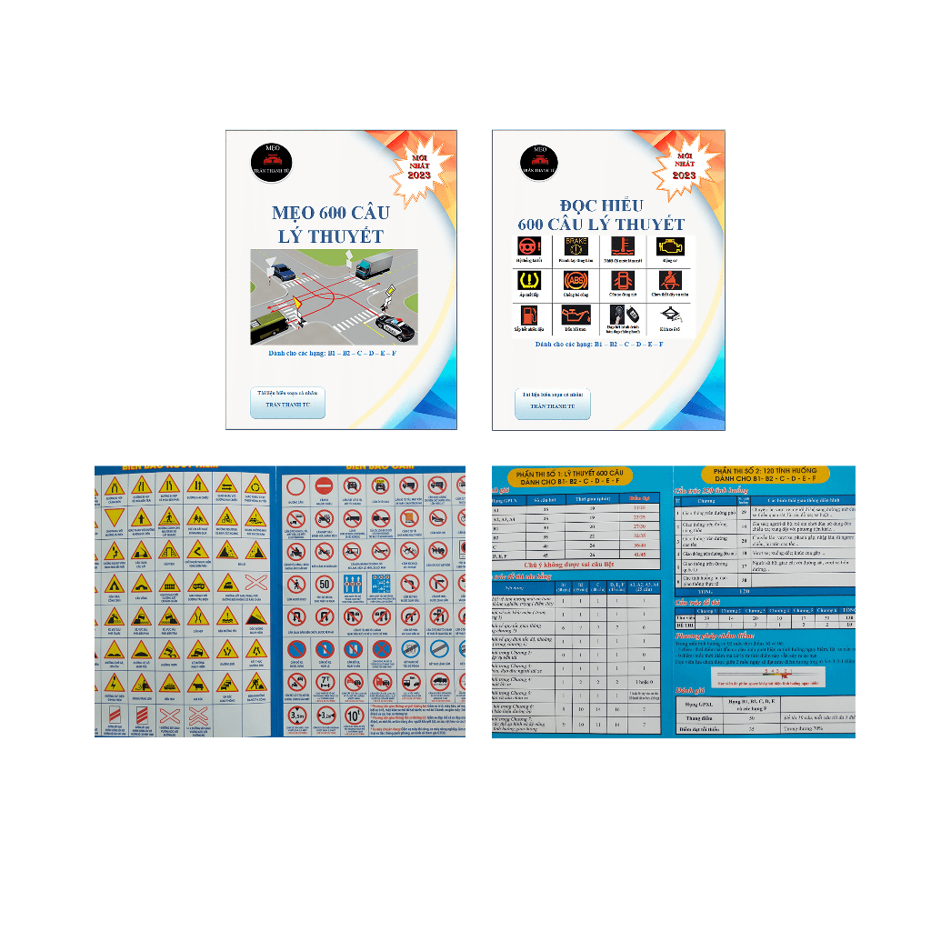 SÁch mẹo 600 câu lý thuyết lái xe