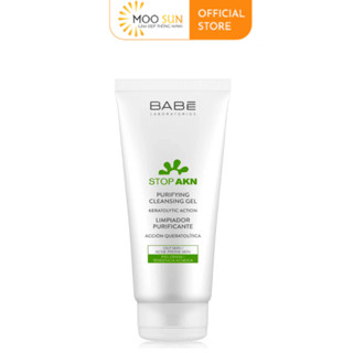 Sữa rửa mặt BABÉ Stop Akn Purifying Cleansing gel cho da dầu mụn 200ml