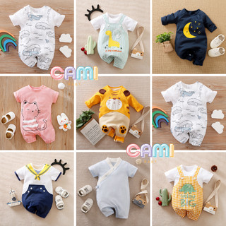 Bộ áo liền quần Hàn Quốc liền thân đáng yêu cho bé trai bé gái jumpsuit bodysuit VNXK Camibaby
