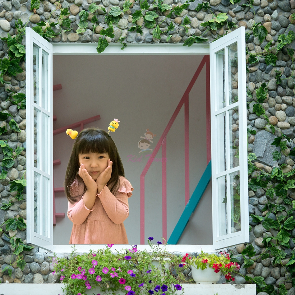 Kẹp tóc mái mini hình thỏ vịt gà chó siêu dễ thương