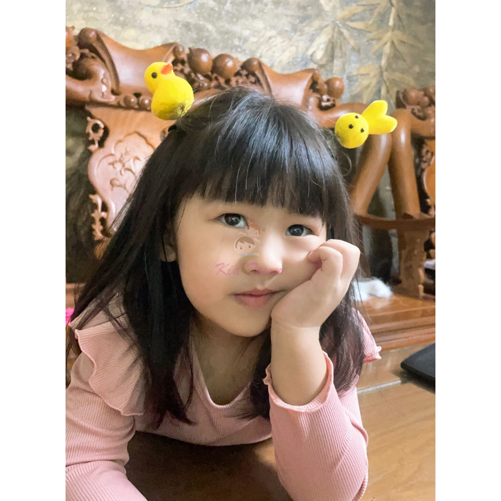 Kẹp tóc mái mini hình thỏ vịt gà chó siêu dễ thương
