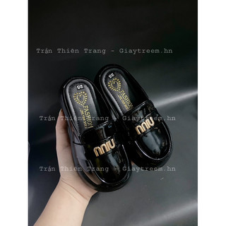 [ TĂNG 1 SIZE ] Sục Miu miu cho mẹ và bé xinh hot nhất. [ẢNH THẬT] Sục đôi cho mẹ và bé Miu Miu da bóng mới nhất