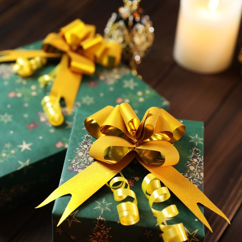 Nơ Rút Buộc Quà Noel, Quà Tết, Kỉ Niệm Sang Trọng