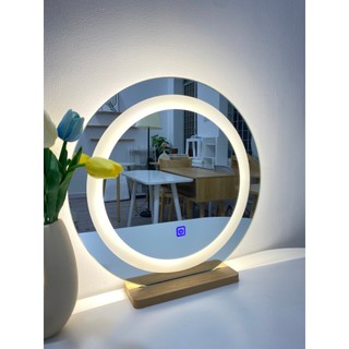 (Sỉ - lẻ) Gương tròn led 3 màu, gương đám mây decor D40, D50  giá sỉ,  siêu hot chính hãng Ưngdecor