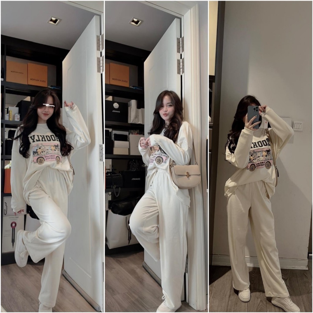 BỘ LEN TĂM MÀU BE HÌNH THÚ BROOKLIN