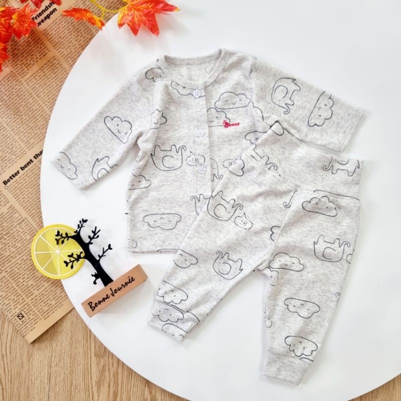 Bộ sơ sinh chính hãng Bunny chát cotton Hàn mềm mịn