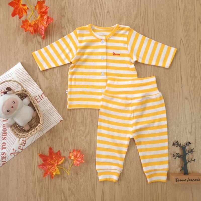 Bộ sơ sinh chính hãng Bunny chát cotton Hàn mềm mịn