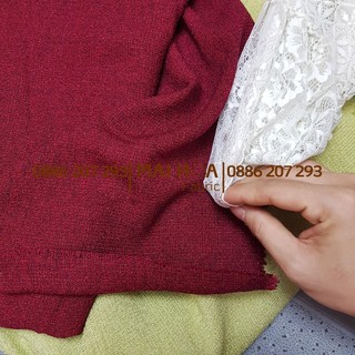 Vải dạ tweed vải may đồ nữ chất dạ tweed mềm mỏng vừa Maihoaflower