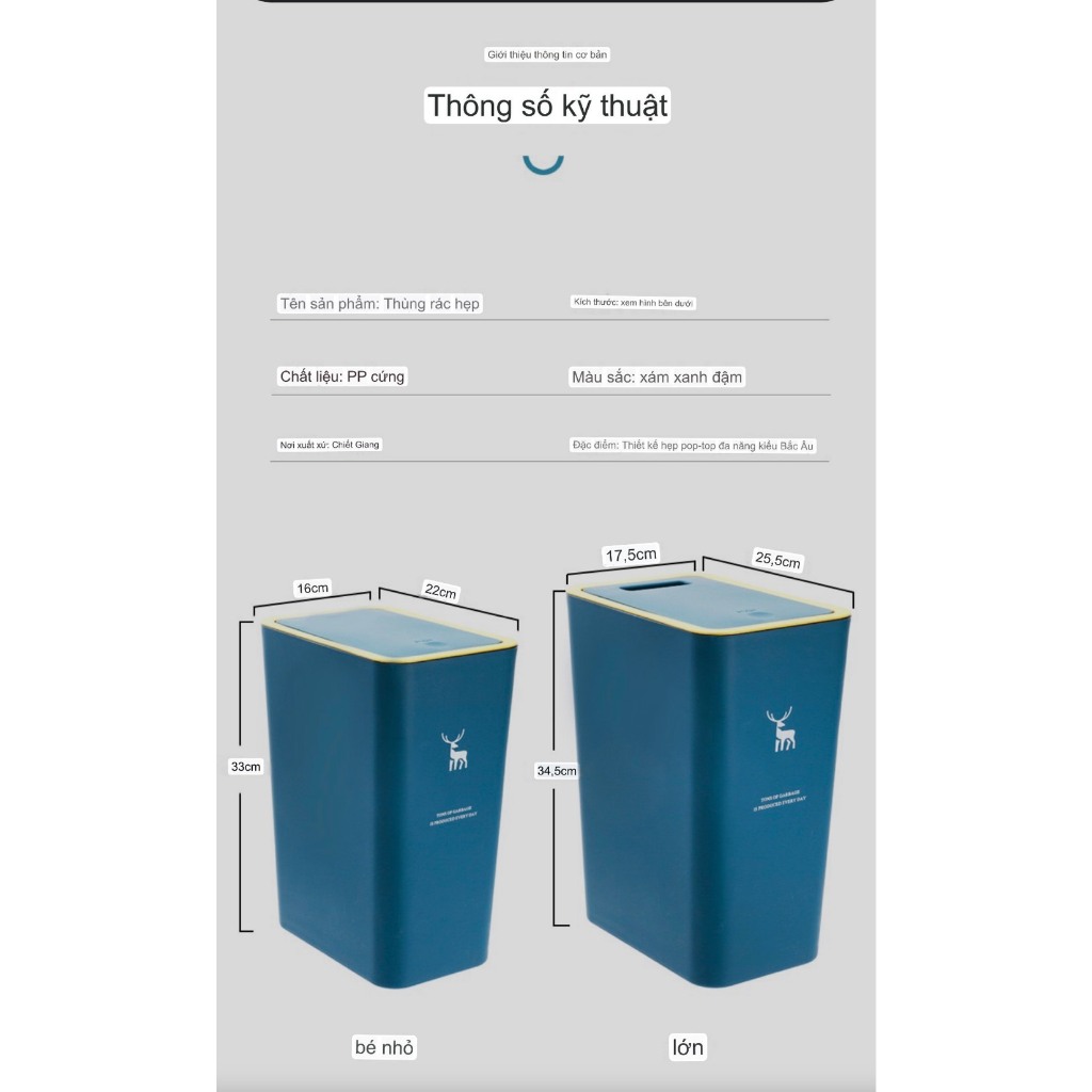 Thùng giác nhỏ gọn phong cách Châu Âu kiểu dáng bắt mắt