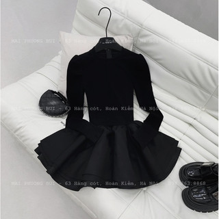 VÁY BODY LEN PHỐI CHÂN TAFTA XOÈ - mpb