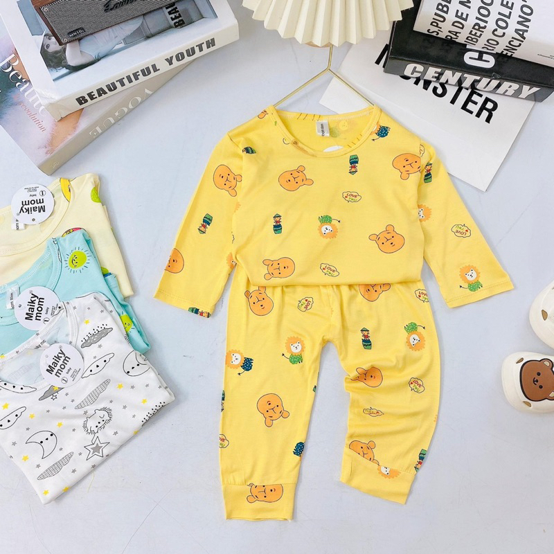 Bộ dài mikymon họa tiết bé trai và bé gái size