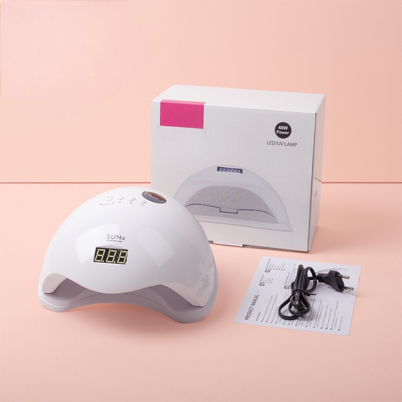 Máy Hơ Gel Sun 5 tem xanh UV/LED 48w Chính Hãng