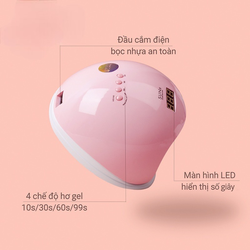 Máy Hơ Gel Sun 5 tem xanh UV/LED 48w Chính Hãng