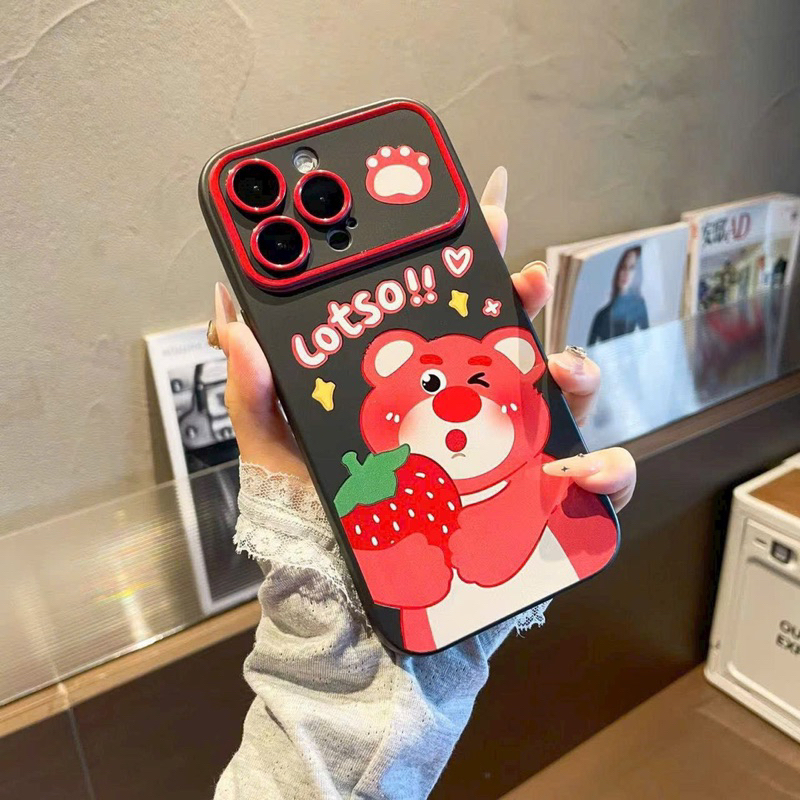 Ốp iphone TPU procamera 15 hình gấu Mềm Cho X,Xs,Xsmax,7Plus,8Plus/xr/11promax/12promax/11/11pro /14promax/15promax