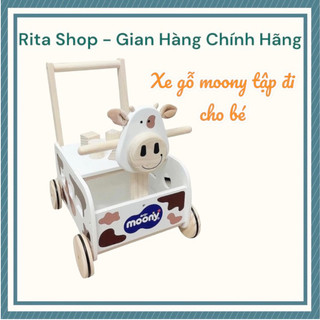 Xe gỗ chòi chân kiêm tập đi cho bé