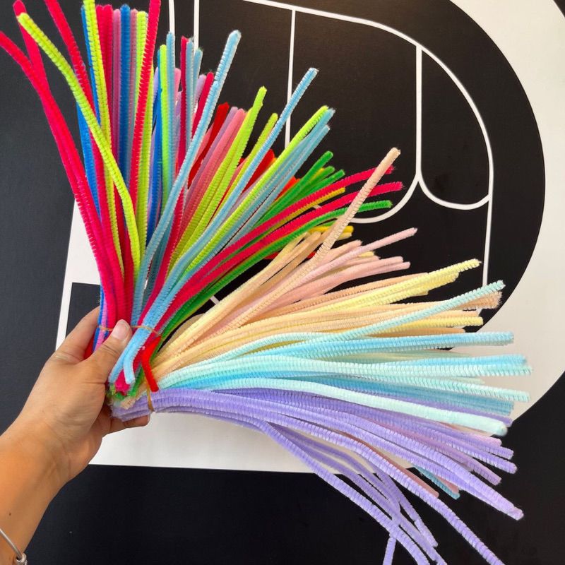 Loại 1 - 100 cành kẽm nhung -kẽm xù nhung trang trí dài 30cm