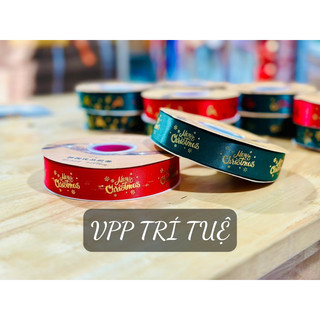 Ruy băng trang trí Giáng Sinh, Noel, Xmas  - VPP Trí Tuệ