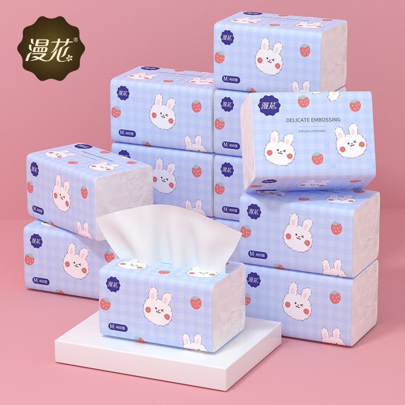 Bịch giấy ăn hình thỏ xinh xắn siêu dai, siêu mềm mịn T888 - Giadungbaolong192