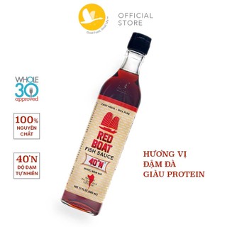 Red Boat: Nước mắm nhĩ Phú Quốc nguyên chất 40N độ đạm tự nhiên - Chai 500ml