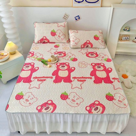 Chiếu Điều Hòa Cao Su Non TENCEL.LATEX In Hình 3D-5D Siêu Mát - Tặng Kèm 2 Vỏ Gối