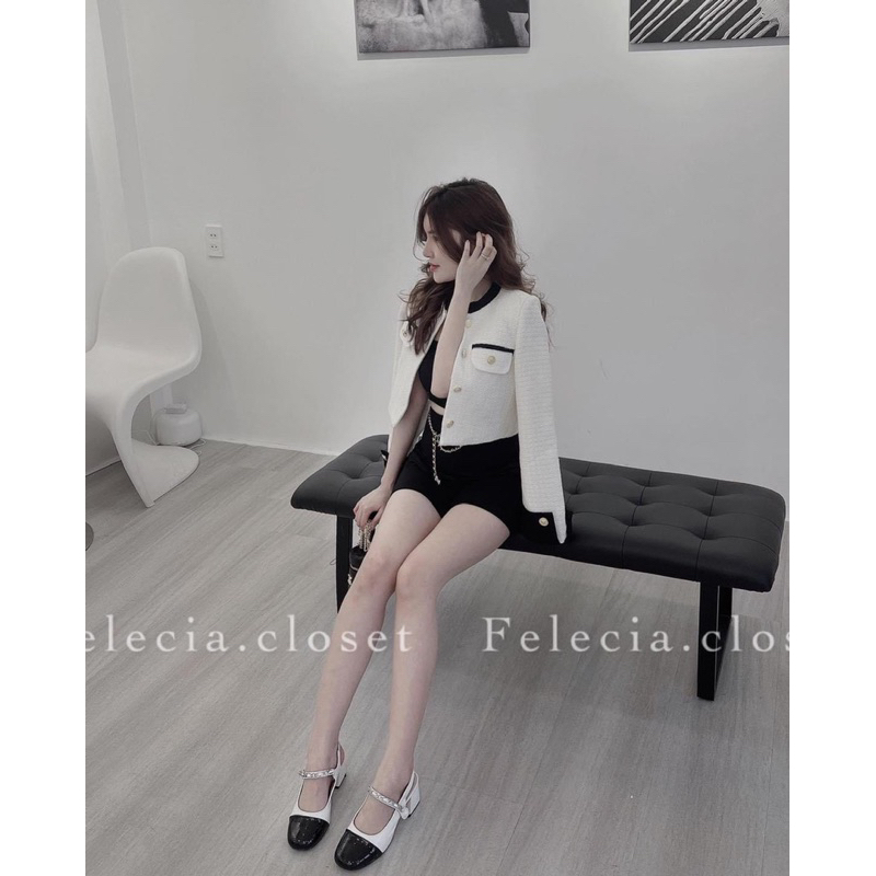 Áo dạ nữ 2 túi cao cấp, Áo khoác mùa đông trắng chuẩn loại 1