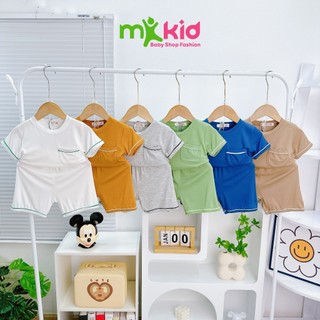 Bộ Cộc Tay Cho Bé Trai MK KID Chất Vải Thun Lạnh mềm mịn thoáng mát