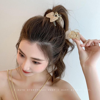 Kẹp tóc nhỏ đính hạt phối nơ siêu xinh