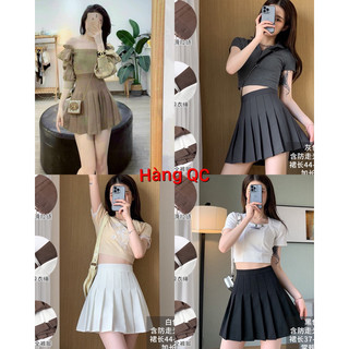 HV- Chân váy tennis ngắn xếp ly dáng xòe thời trang nữ hàng cao cấp QC