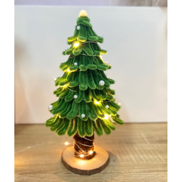 Cây thông noel kẽm nhung làm quà tặng dịp giáng sinh