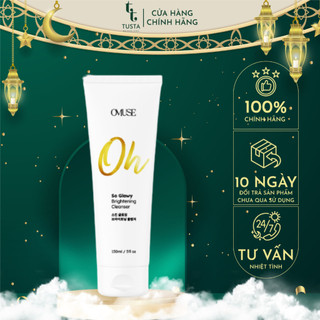 Sữa rửa mặt thuần chay Omuse Oh So Glowy Brightening Cleanser 150ml giúp làm sạch sâu và se khít lỗ chân lông