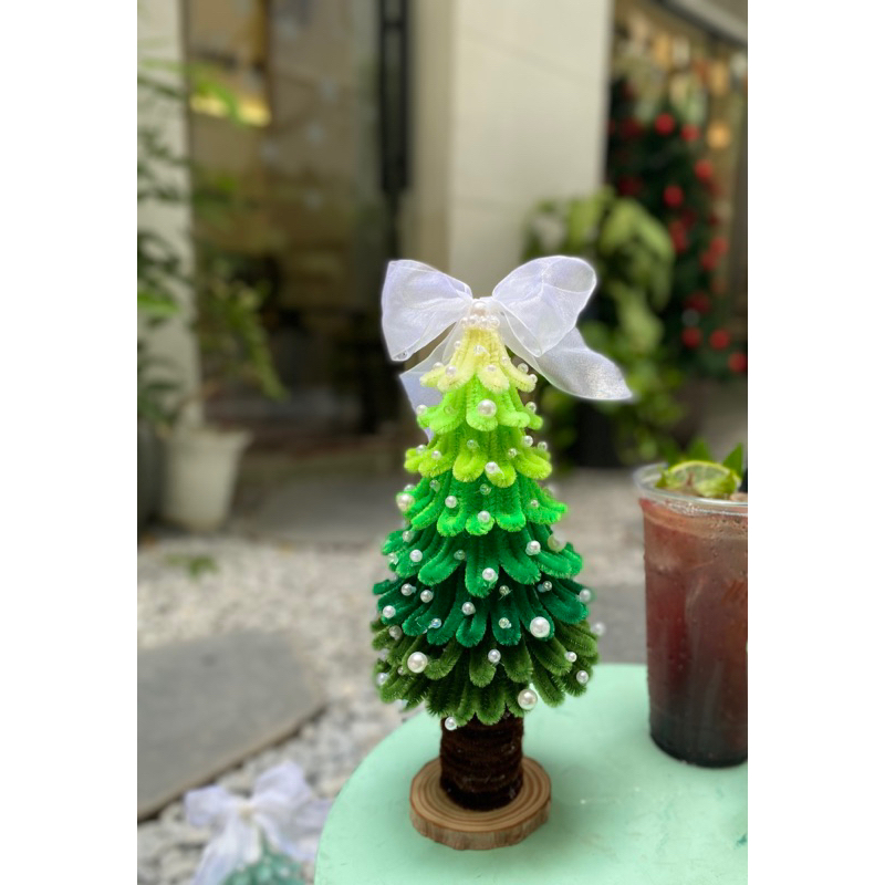 Cây thông noel kẽm nhung làm quà tặng dịp giáng sinh