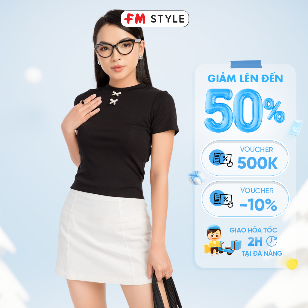 Chân váy dáng A nữ túi giả FMSTYLE form ngắn trẻ trung năng động 23091076