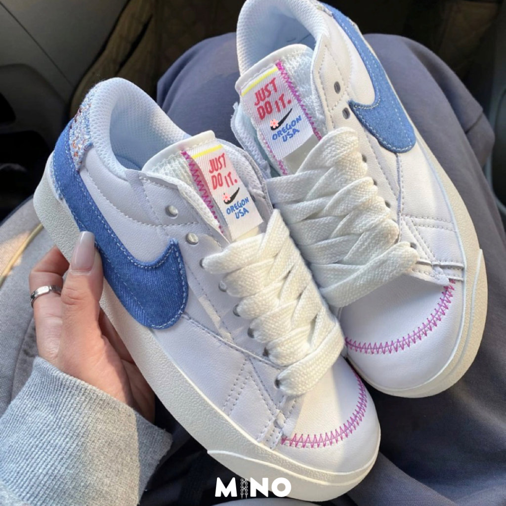 Giày Nike Blazer Low '77 Jumbo Denim Swoosh