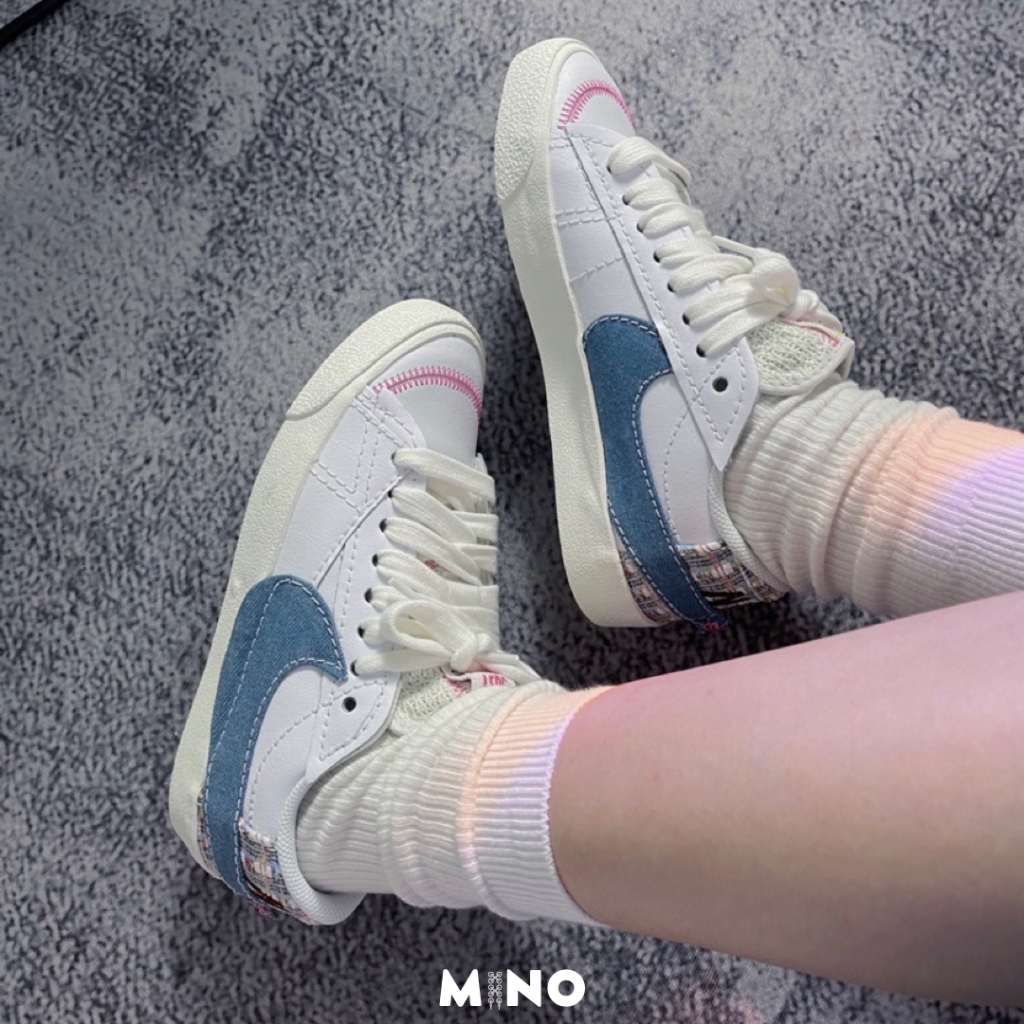 Giày Nike Blazer Low '77 Jumbo Denim Swoosh