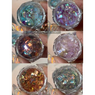 Set 6 giấy khổng tước ẩn trang trí móng tay