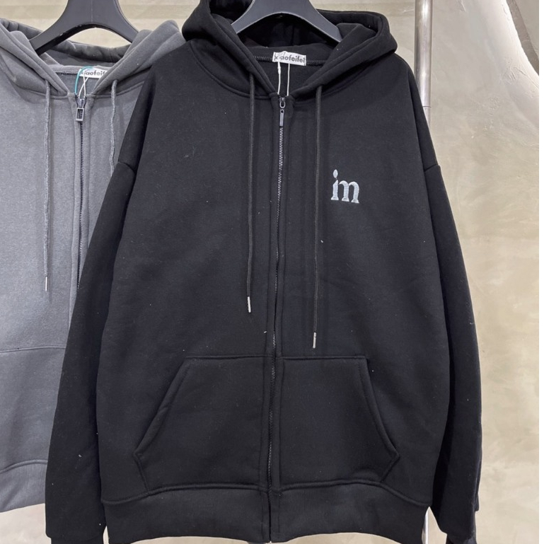 Áo khoác zip nữ - Áo hoodie zip nữ trơn Localbrand chất nỉ tàu dày, Panacea.Studio
